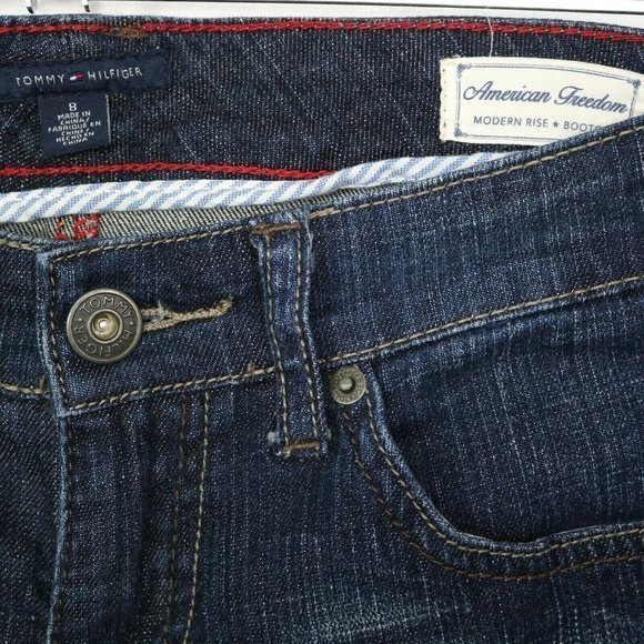 Tommy Hilfiger American Freedom Bootcut Jeans Modern‎ Rise Stretch 8 X 31 - Picture 6 of 10